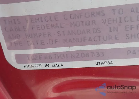 1985 Pontiac Firebird Trans Am from USA, damaged, VIN 1G2FW87H3FN208733